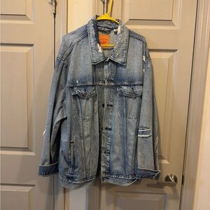 Levi DistressedBlue Denim Jacket